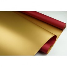 Пленка матовая DUOMAT "золотая сторона",58см*10м,70 мкм ( цвет бордовый), цена за рулон